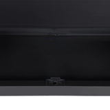Outdoor Storage Cabinet Black 65x37x165 cm PP 364205