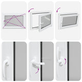 Basement Window "RISOR" 90x60 cm Tilt&Turn DIN Right Anthracite 4108445