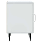 Bedside Cabinet White 43 x 34.5 x 50 cm Engineered Wood 894795