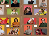 Collage Photo Frame for 24x Picture Light Brown MDF 332784