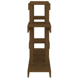 Plant Stand Honey Brown 104.5x25x77.5 cm Solid Wood Pine 822100