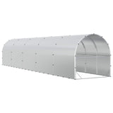 Chicken Coop Silver 1000 x 200 x 200 cm Galvanised Steel 3434689