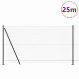 Welded Wire Fence with Concrete Base 25 x 1.2 m 3353661
