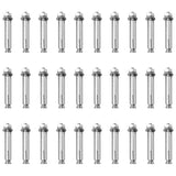 Traffic Control Bollards 10 pcs with Chain 75 cm PE 150964