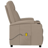 Massage Chair Cappuccino Faux Leather 321317