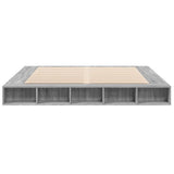 Bed Frame without Mattress Grey Sonoma 180x200 cm Super King 3280459