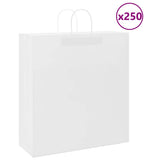 Paper Bags 250 pcs with Handles White 45x17x48 cm 4101625