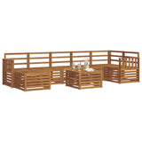 Outdoor Sofa Set 8 pcs Natural Solid Acacia Wood 3375199