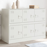 Sideboard White 99x39x73 cm Steel 841798