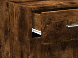 Sideboard Smoked Oak 30x42.5x93 cm Engineered Wood 846275