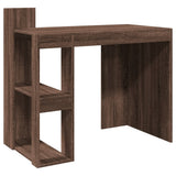 Office Desk Brown Oak 103.5x56.5x94 cm Engineered Wood 847981