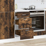 Bottom Cabinet Lyon Smoked Oak 40x46x81.5 cm Engineered Wood 854215