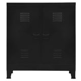 Storage Chest Black Steel Standard Storage Chest Rectangular 145356