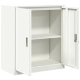 Storage Cabinet White 80 x 40 x 90 cm Steel 891687
