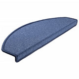 Carpet Stair Treads 15 pcs Blue 65x24x4 cm 133891
