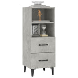 Sideboard Concrete Grey 34.5x34x90 cm Engineered Wood 812370