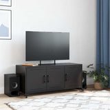 TV Cabinet Black 100.5x39x43.5 cm Steel 846644