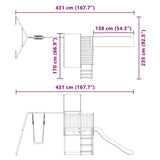Outdoor Playset Solid Wood Pine 3279205