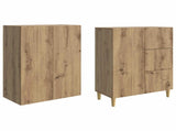 Cabinet Set 2 pcs 66 x 34.5 x 90 cm Engineered Wood 3416582