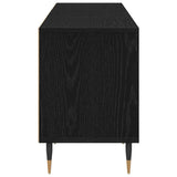 TV Cabinet Black Oak 150 x 30 x 44.5 cm Engineered Wood 862876