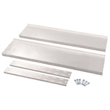 2-Tier Floating Wall Shelf Stainless Steel 120x30 cm 51048