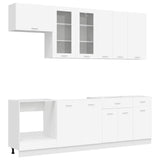 Kitchen Unit LYON 8 pcs White Engineered Wood 3438203