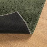 ZNTS Rug HUARTE Short Pile Soft and Washable Forest Green 80x200 cm 375091