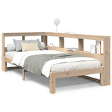 Bookcase Bed without Mattress 90x200 cm Solid Wood Pine 3324391