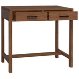 Desk with Drawers Natural Solid Teak Wood 80 x 50 x 75 cm 42026903
