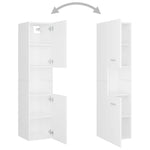 ZNTS Bathroom Furniture Set White Engineered Wood 3071486