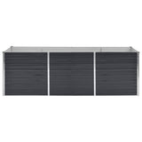 Garden Raised Bed Anthracite 240x80x77 cm Galvanised Steel 45726