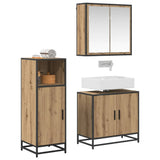 Bathroom Furniture Set 3 pcs Artisan Oak Engineered Wood 3402367