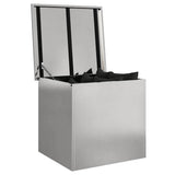 Outdoor Storage Box Silver 55 x 50.5 x 50 cm Steel 874578