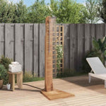 Garden Shower Solid Teak 70x75x204 cm 44667