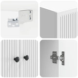 Wall-Mounted Cabinet High Gloss White 66 x 34.5 x 90 cm 897889