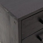 Bedside Cabinets 2 pcs Black 36x30x45 cm Solid Wood Pine 3120339