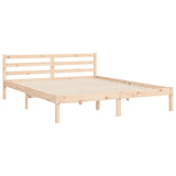 Bed Frame without Mattress King Size Solid Wood 3194316