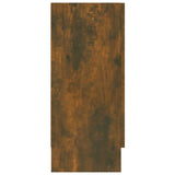 Vitrine Cabinet Smoked Oak 120x30.5x70 cm Engineered Wood 815627