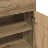 Shoe Cabinet Artisan Oak 60x35x84 cm Engineered Wood 855953