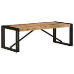 ZNTS Coffee Table 100x50x35 cm Solid Rough Wood Mango 4016673