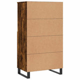 Highboard Smoked Oak 60x36x110 cm Engineered Wood 831497