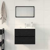 Bathroom Sink Cabinet Black Oak 60 x 38.5 x 45 cm 862542