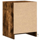 Bedside Cabinets with LED Lights 2 pcs Smoked Oak Engineered Wood 852042