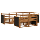 Sectional Sofa Set 6 pcs Natural Solid Acacia Wood 3384460