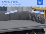 Dog Sofa, Pet Couch Bed for Medium, Large Dogs, with Legs, Cushion - Grey T3398P376488