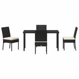 Garden Dining Set 5 pcs Cream Powder-Coated Steel 3379221