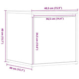 Box Drawer Artisan Oak 40.5x40x40 cm Engineered Wood 857040