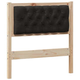 Headboard Other Brown and black 80 cm Solid pine wood 879036