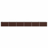 Raised Garden Bed Brown 600 x 80 x 55 cm cold-rolled steel 8006454