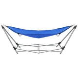 Hammock Blue Powder-coated steel Large Foldable Hammock 44363